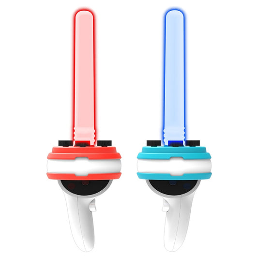 Iplay For Meta Quest VR Handle Motion Rhythm Lightsaber(Red Blue 1 Pair) - VR Accessories by buy2fix | Online Shopping UK | buy2fix