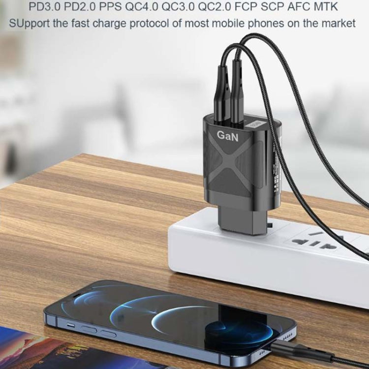 65W GAN PD + QC3.0 Fast Charger Phone Notebook Computer Universal Charging Head, Plug: US Plug White by buy2fix