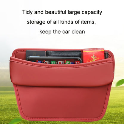 Car Gap Storage Box Seat Decoration Seat Filler Organizer(Wine Red) by buy2fix
