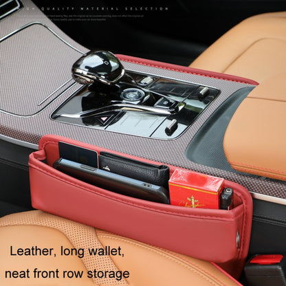 Car Gap Storage Box Seat Decoration Seat Filler Organizer(Brown) by buy2fix