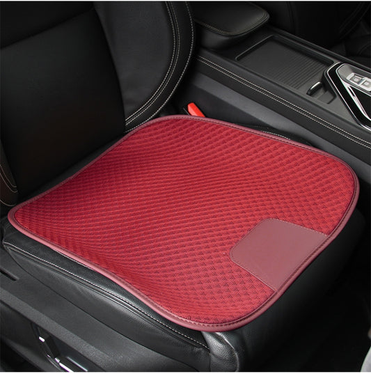 Car Seat Without Backrest Ice Silk Cushion(Claret) by buy2fix