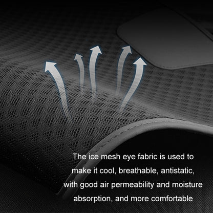 Car Seat Without Backrest Ice Silk Cushion(Black) by buy2fix