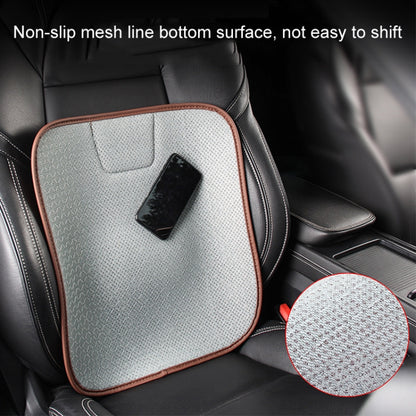 Car Seat Without Backrest Ice Silk Cushion(Black) by buy2fix