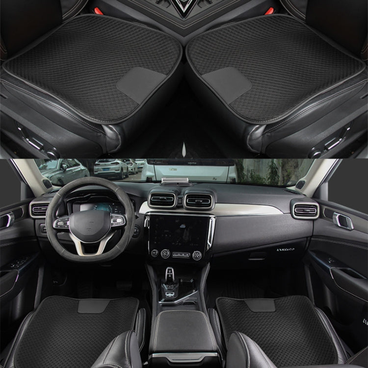 Car Seat Without Backrest Ice Silk Cushion(Black) by buy2fix