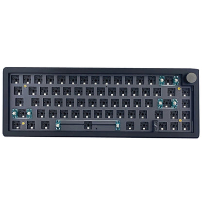 67 Keys Three-mode Customized DIY With Knob Mechanical Keyboard Kit Supports Hot Plug RGB Backlight, Color: Black - Other by buy2fix | Online Shopping UK | buy2fix