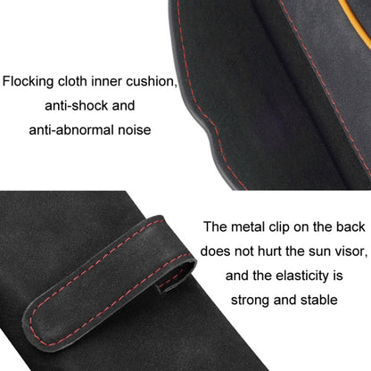 Car Sun Visor Multifunctional Glasses Case Card Storage Bracket(Black) by buy2fix
