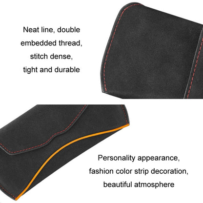 Car Sun Visor Multifunctional Glasses Case Card Storage Bracket(Mocha Brown) by buy2fix