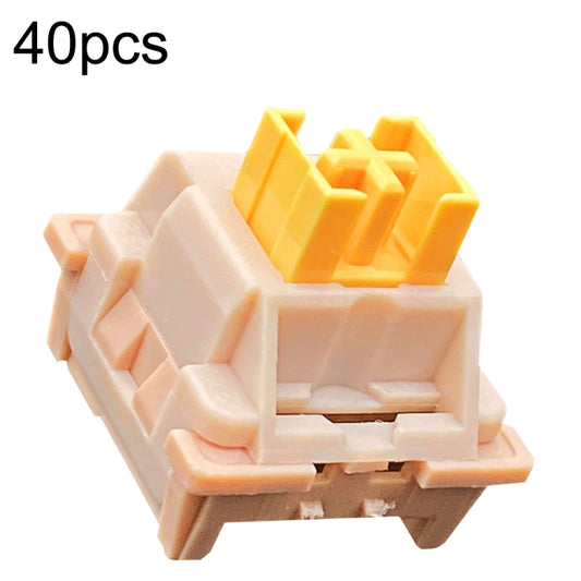 40pcs Customized Hot Swap Mechanical Keyboard 3Pin Shaft(Peach Linear Mute Shaft) by buy2fix