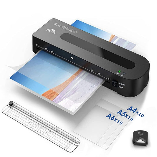 FN333 A4 Photo Laminating Machine With Hot And Cold Mode, Size: Set 4(UK Plug) by buy2fix