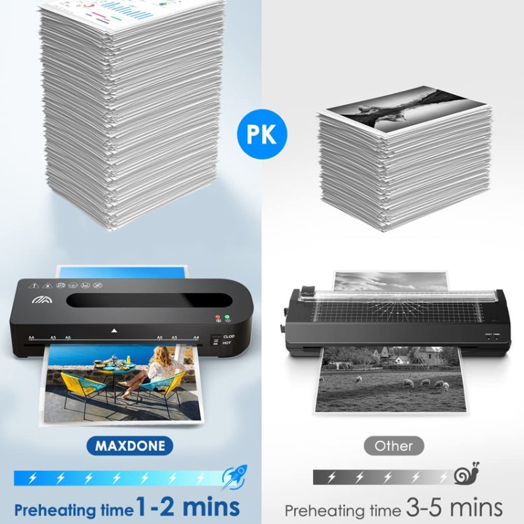 FN333 A4 Photo Laminating Machine With Hot And Cold Mode, Size: Set 4(EU Plug) by buy2fix
