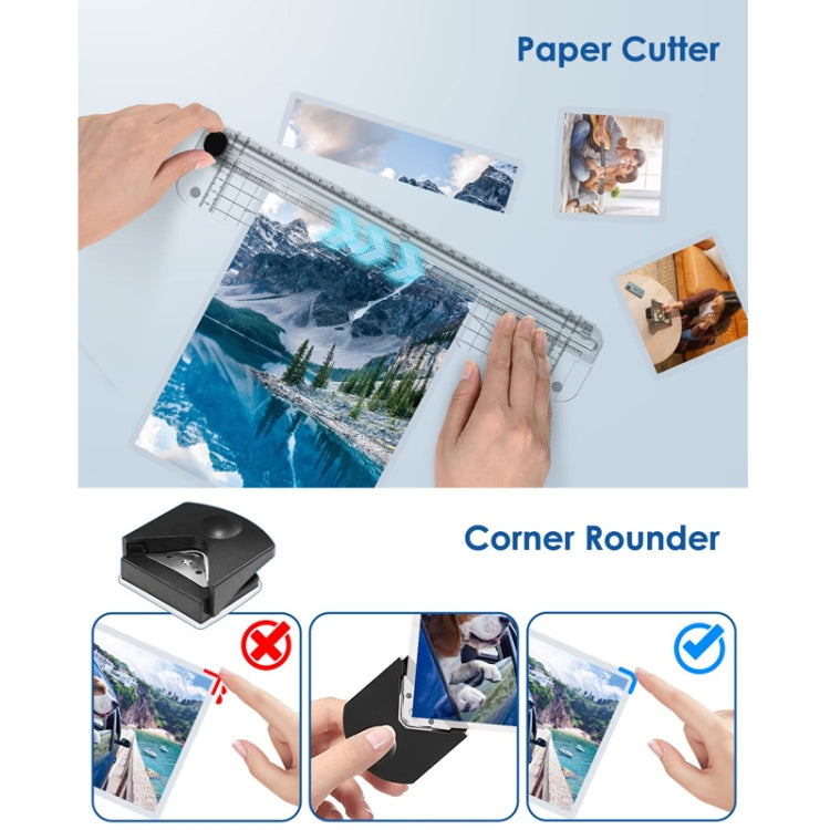 FN333 A4 Photo Laminating Machine With Hot And Cold Mode, Size: Set 1(EU Plug) by buy2fix