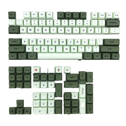 Matcha 124 Keys Sublimation Mechanical Keyboard PBT Keycaps - Silicone / Sticker by buy2fix | Online Shopping UK | buy2fix