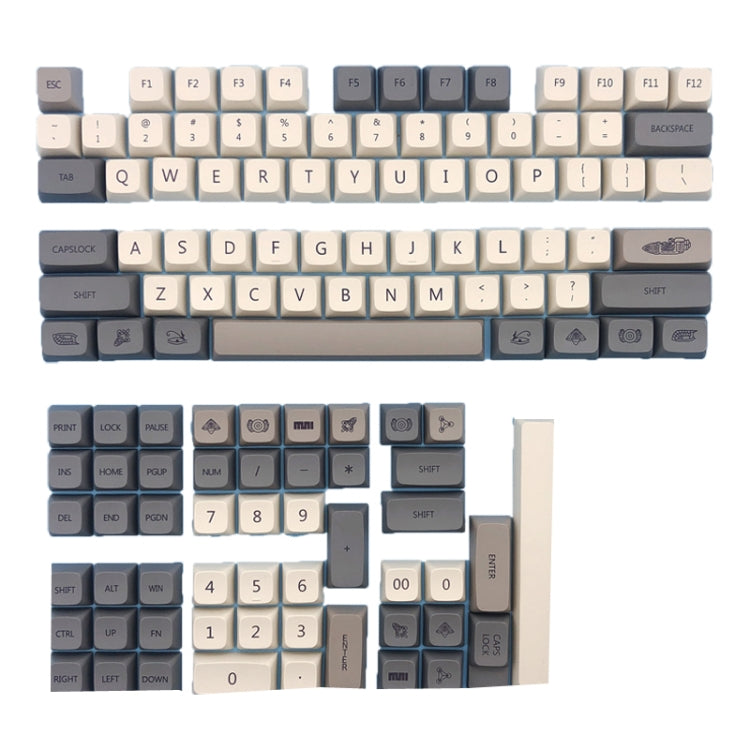 Revelation 125 Keys Sublimation Mechanical Keyboard PBT Keycaps by buy2fix