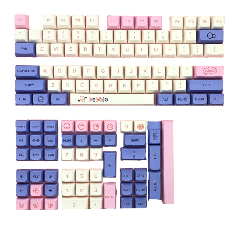 Bubble 127 Keys Sublimation Mechanical Keyboard PBT Keycaps by buy2fix