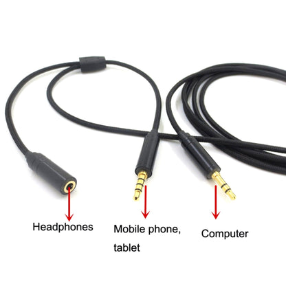 3.5mm Voice Party Live Recording Audio Cable Mobile Game Projection Computer Chat Link Cable(Red Black) - Headset Accessories by buy2fix | Online Shopping UK | buy2fix