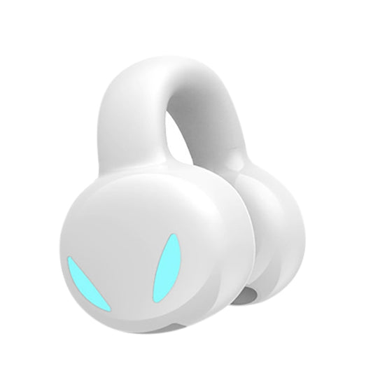 Clip Ear Stereo External Sound Without Hurting Ear Business Sports Model Bluetooth Earphones(White) - Bluetooth Earphone by buy2fix | Online Shopping UK | buy2fix