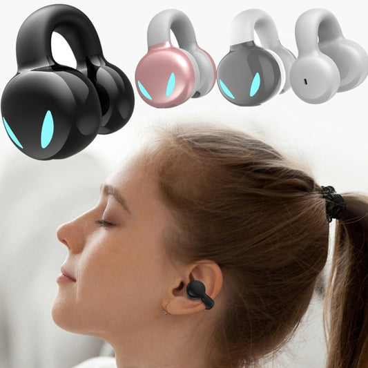 Clip Ear Stereo External Sound Without Hurting Ear Business Sports Model Bluetooth Earphones(White) - Bluetooth Earphone by buy2fix | Online Shopping UK | buy2fix