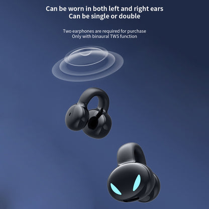 Clip Ear Stereo External Sound Without Hurting Ear Business Sports Model Bluetooth Earphones(Grey) - Bluetooth Earphone by buy2fix | Online Shopping UK | buy2fix