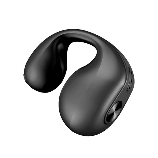 Single Ear Bone Conduction Bluetooth Earphone In-Ear Wearable Running Sports Mini(Black) - Bluetooth Earphone by buy2fix | Online Shopping UK | buy2fix