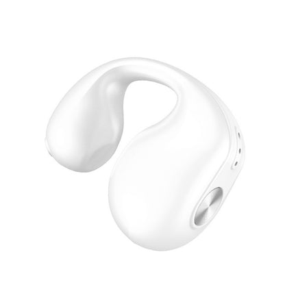 Single Ear Bone Conduction Bluetooth Earphone In-Ear Wearable Running Sports Mini(White) by buy2fix
