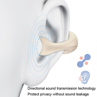 Single Ear Bone Conduction Bluetooth Earphone In-Ear Wearable Running Sports Mini(White) by buy2fix