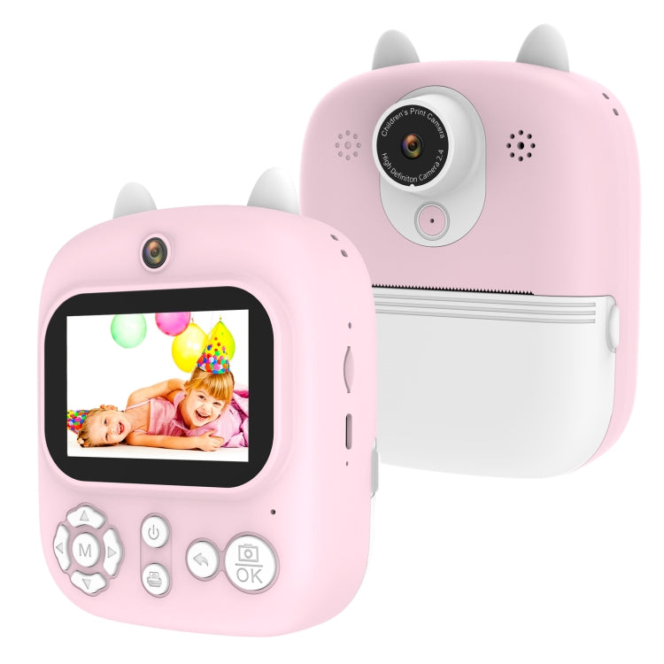 1200W Pixel  2.4 Inch Display Children Print Instant Camera Standard Pink - Children Cameras by buy2fix | Online Shopping UK | buy2fix