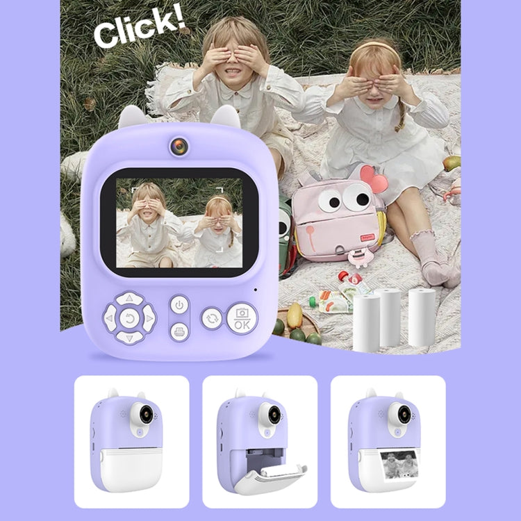 1200W Pixel  2.4 Inch Display Children Print Instant Camera Standard Pink - Children Cameras by buy2fix | Online Shopping UK | buy2fix