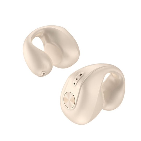 Dual Ear Bone Conduction Wireless Bluetooth Earphones Ear Clip Wear Mini Sport(Skin Color)