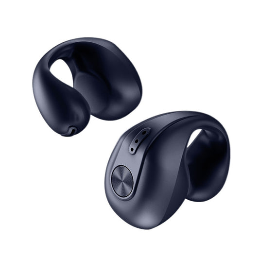 Dual Ear Bone Conduction Wireless Bluetooth Earphones Ear Clip Wear Mini Sport(Blue) - Bluetooth Earphone by buy2fix | Online Shopping UK | buy2fix