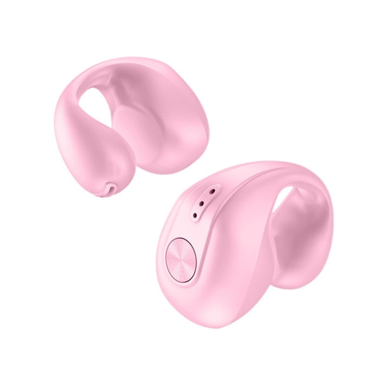 Dual Ear Bone Conduction Wireless Bluetooth Earphones Ear Clip Wear Mini Sport(Pink) - Bluetooth Earphone by buy2fix | Online Shopping UK | buy2fix