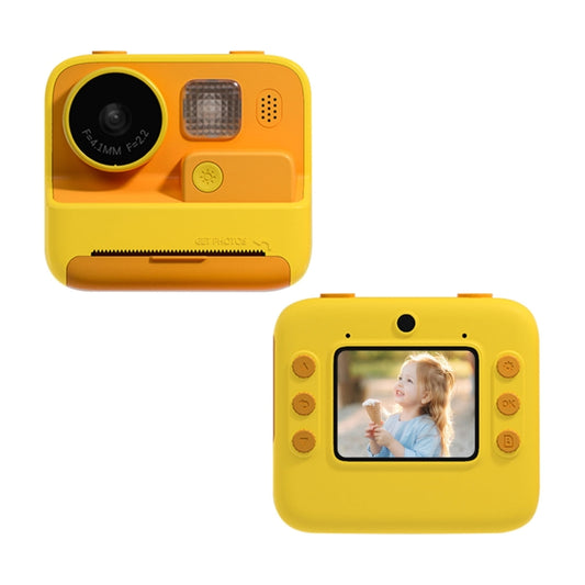 Children Instant Print Camera 4800W Pixel 2-Inch Screen Dual Lens Photography Camera(Without Memory Card Yellow) - Children Cameras by buy2fix | Online Shopping UK | buy2fix