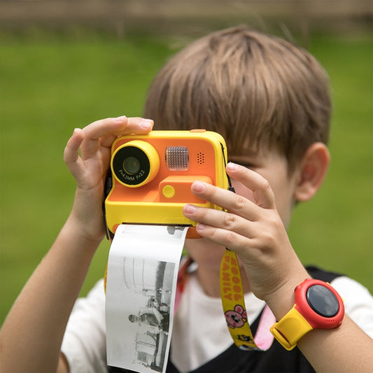Children Instant Print Camera 4800W Pixel 2-Inch Screen Dual Lens Photography Camera(Without Memory Card Yellow) - Children Cameras by buy2fix | Online Shopping UK | buy2fix