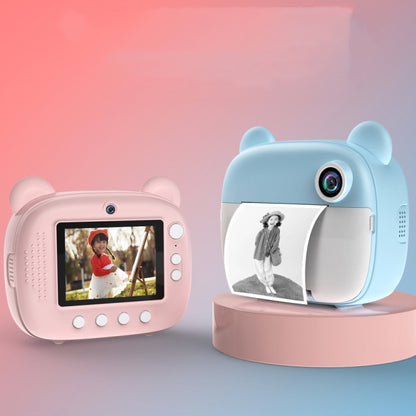 Children Instant Print Camera 1080P 2.4-Inch IPS Screen Dual Lens Photography Camera(Blue) - Children Cameras by buy2fix | Online Shopping UK | buy2fix