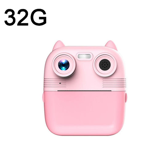 1080P Instant Print Camera 2.8-inch IPS Screen Front and Rear Dual Lens Kids Camera, Spec: Pink+32G Card - Children Cameras by buy2fix | Online Shopping UK | buy2fix