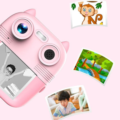 1080P Instant Print Camera 2.8-inch IPS Screen Front and Rear Dual Lens Kids Camera, Spec: Blue+32G Card - Children Cameras by buy2fix | Online Shopping UK | buy2fix