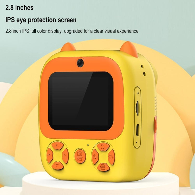 1080P Instant Print Camera 2.8-inch IPS Screen Front and Rear Dual Lens Kids Camera, Spec: Blue+32G Card - Children Cameras by buy2fix | Online Shopping UK | buy2fix