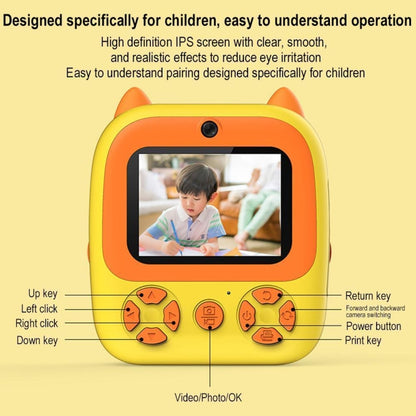 1080P Instant Print Camera 2.8-inch IPS Screen Front and Rear Dual Lens Kids Camera, Spec: Blue+32G Card - Children Cameras by buy2fix | Online Shopping UK | buy2fix