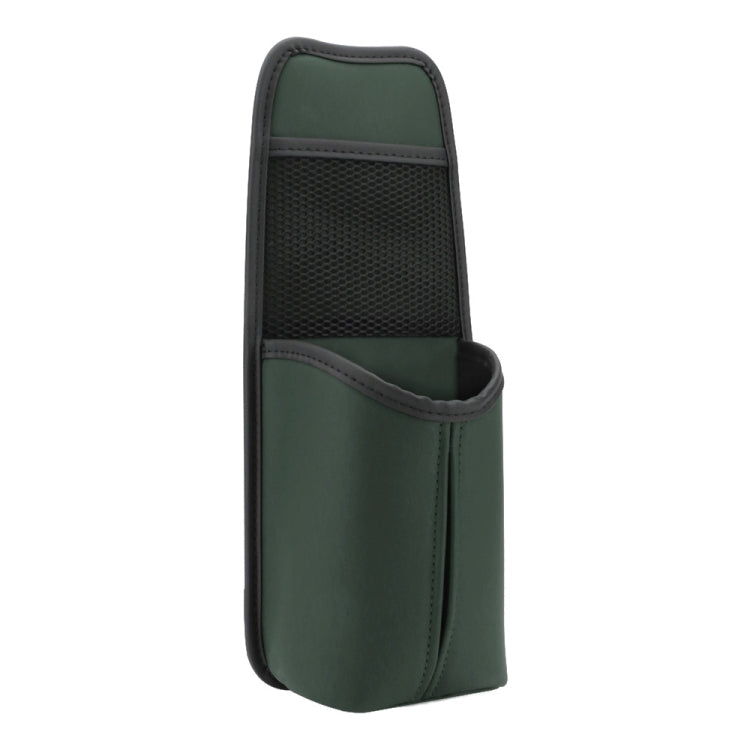 Car Seat Leather Multifunctional Tissue Water Cup Storage Hanging Bag(Army Green) by buy2fix
