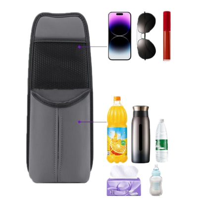 Car Seat Leather Multifunctional Tissue Water Cup Storage Hanging Bag(Red) by buy2fix