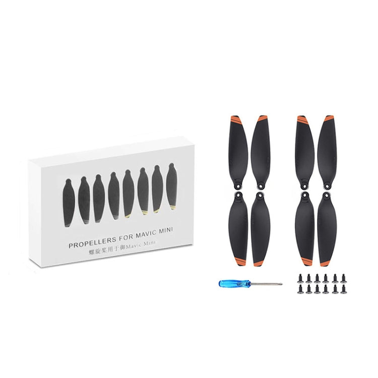 For DJI Mavic Mini 4726F Wing Propeller Blade Drone Accessories, Spec: 2pairs Orange Edge by buy2fix
