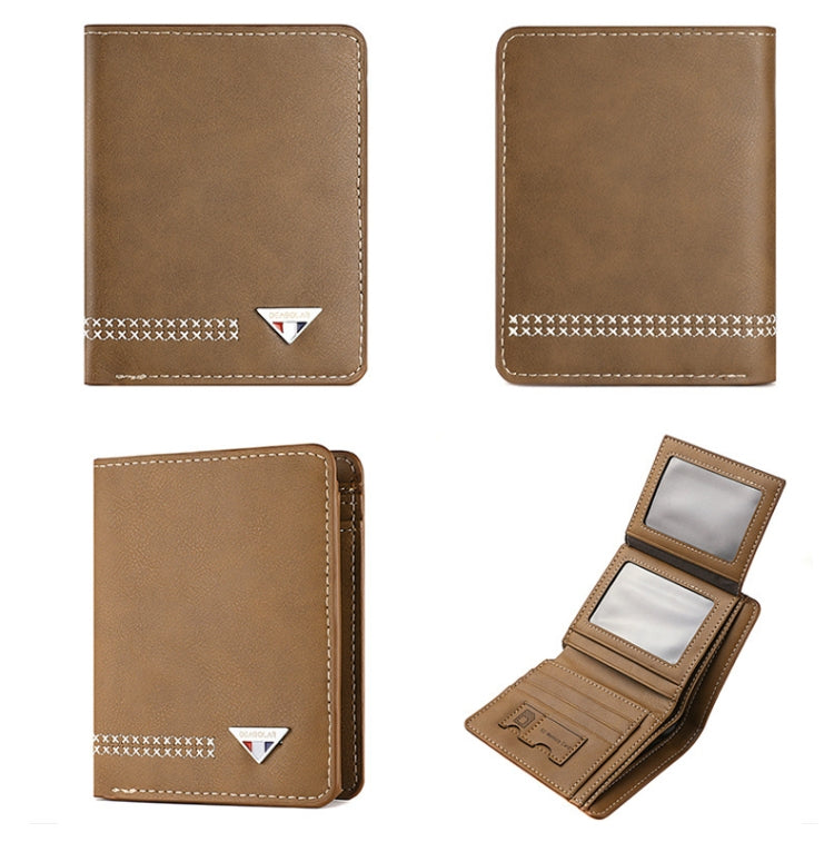DEABOLAR Men Wallet Retro Casual Short Multi-card Holder Driver License Case(Brown) - Wallets by DEABOLAR | Online Shopping UK | buy2fix