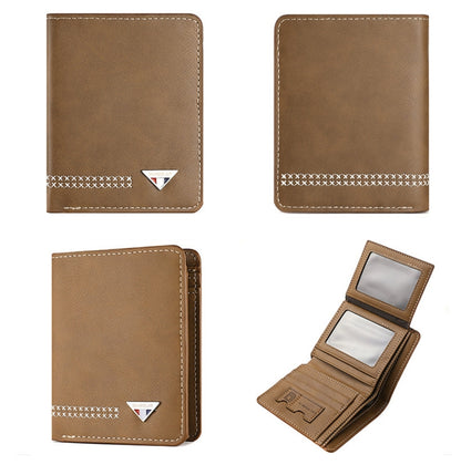 DEABOLAR Men Wallet Retro Casual Short Multi-card Holder Driver License Case(Brown) - Wallets by DEABOLAR | Online Shopping UK | buy2fix