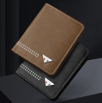 DEABOLAR Men Wallet Retro Casual Short Multi-card Holder Driver License Case(Brown) - Wallets by DEABOLAR | Online Shopping UK | buy2fix