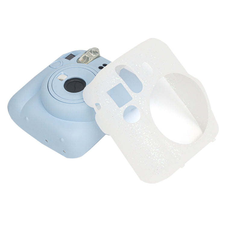 For Fujifilm Instax Mini 12 Soft Shell Camera Bag Storage Silicone Case(Glitter Pink) by buy2fix