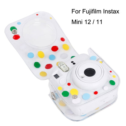 For Fujifilm Instax Mini 12 / 11 Transparent Digital Camera Case(Color Wave Dot) by buy2fix