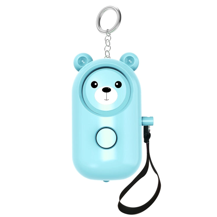 130dB LED Personal Alarm Pull Ring Outdoor Self-defense Products, Specification: Bear Style (Light Blue) by buy2fix