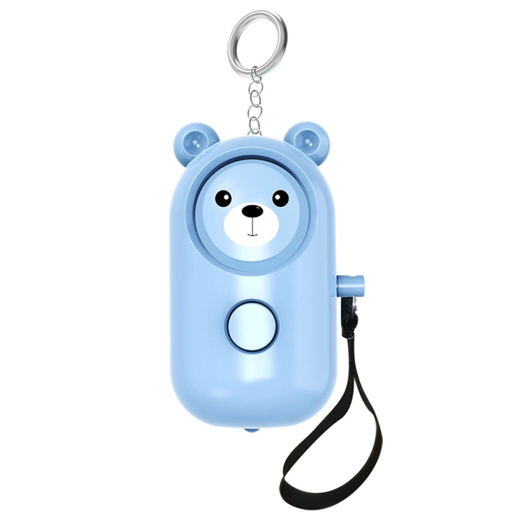 130dB LED Personal Alarm Pull Ring Outdoor Self-defense Products, Specification: Bear Style (Blue) by buy2fix