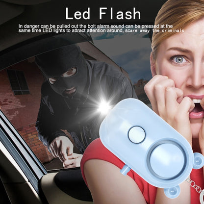 130dB LED Personal Alarm Pull Ring Outdoor Self-defense Products, Specification: Bear Style (Light Blue) by buy2fix