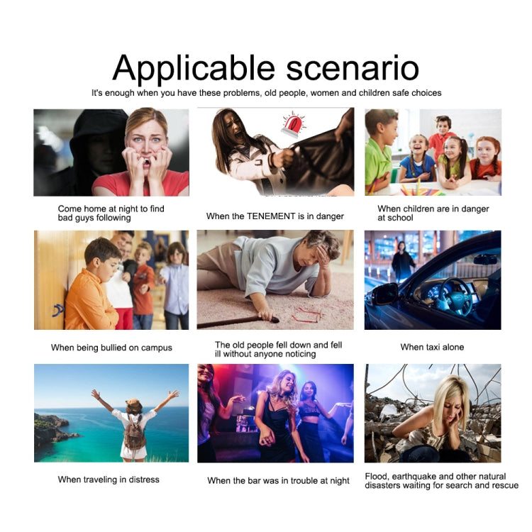 130dB LED Personal Alarm Pull Ring Outdoor Self-defense Products, Specification: Bear Style (Orange) by buy2fix