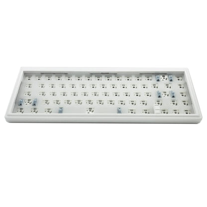 Hot Swap Shaft Wired RGB Back Light Customized Mechanical Keyboard Kit(White) by buy2fix